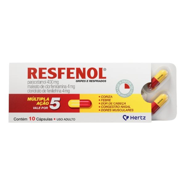 Resfenol Com 10 Cápsulas Resfenol Com 10 Capsulas