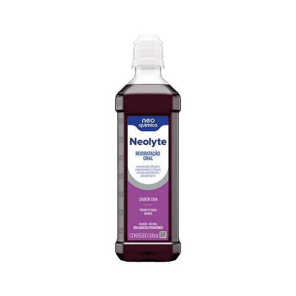 Reidratacao Oral Neolyte Solucao Oral Sabor Uva 500ml Neo Quimica