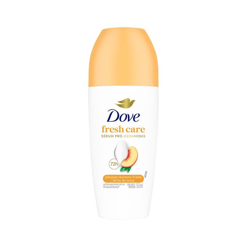 Desodorante Roll On Dove Pessego E Leite De Arroz 50ml
