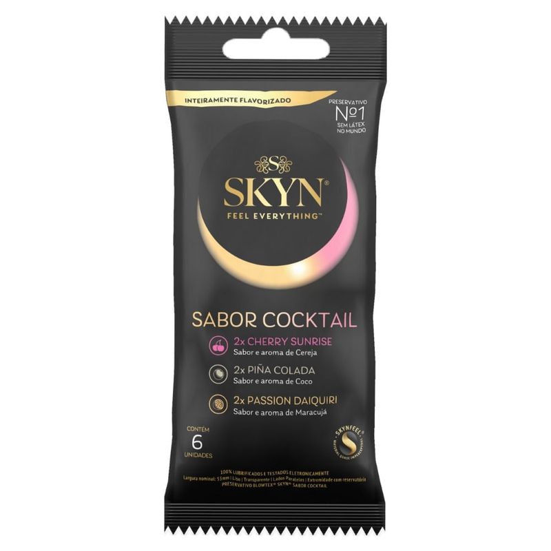 Preservativo Blowtex Skyn Cocktail Com 6 Unidades
