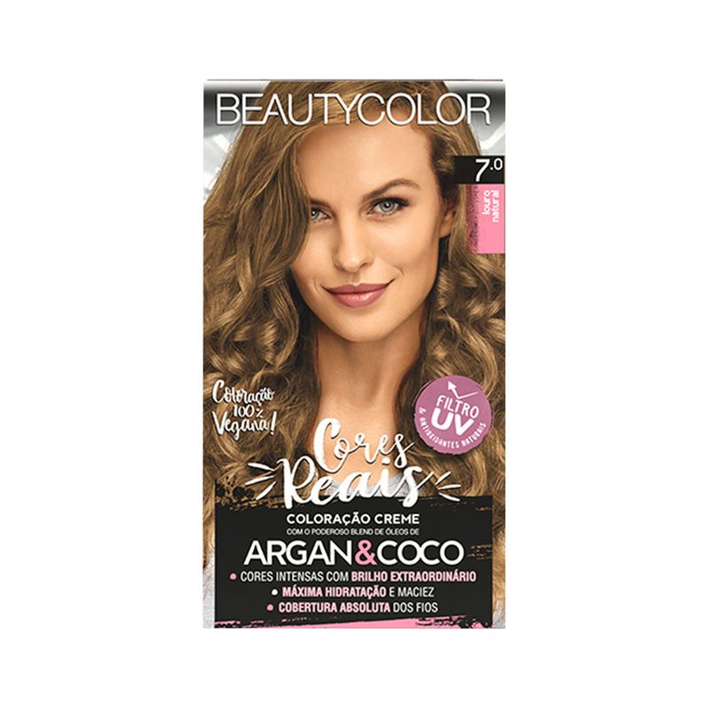 Tinta Beautycolor 7.0 Cor Louro Natural