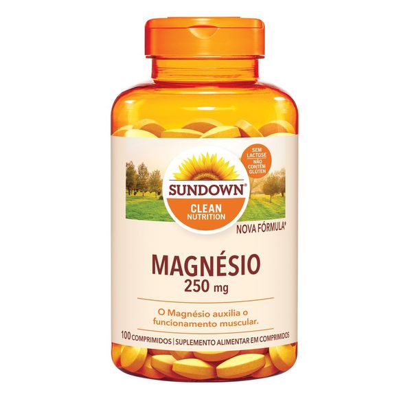 Suplemento Alimentar Sundown Magnesio 250mg 100 Comprimidos