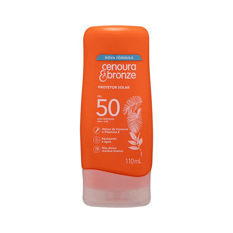 Protetor Solar Cenoura E Bronze Fps50 110ml