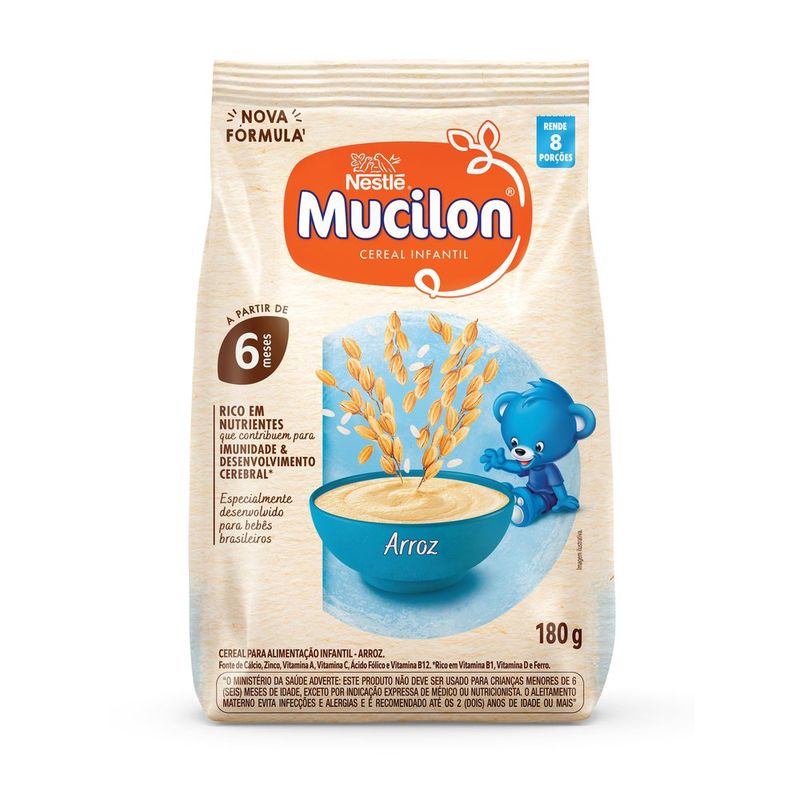 Cereal Infantil Mucilon Arroz 180g