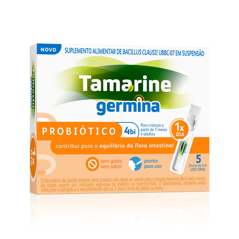 Probiótico Tamarine Germina 4bi 5 Frascos 5ml