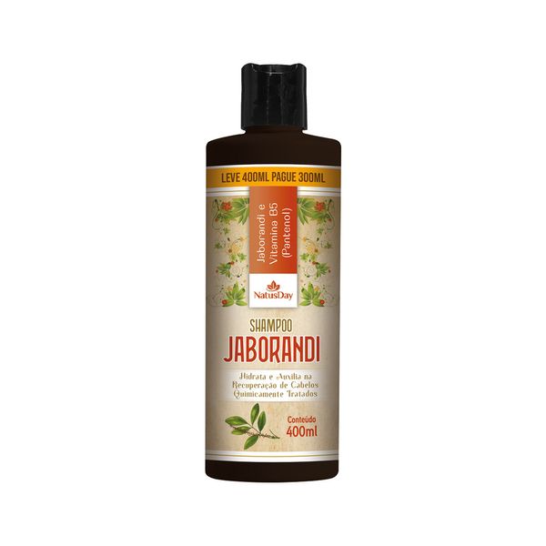 Shampoo Natusday Jaborandi Leve 400ml Pague 300ml Especial
