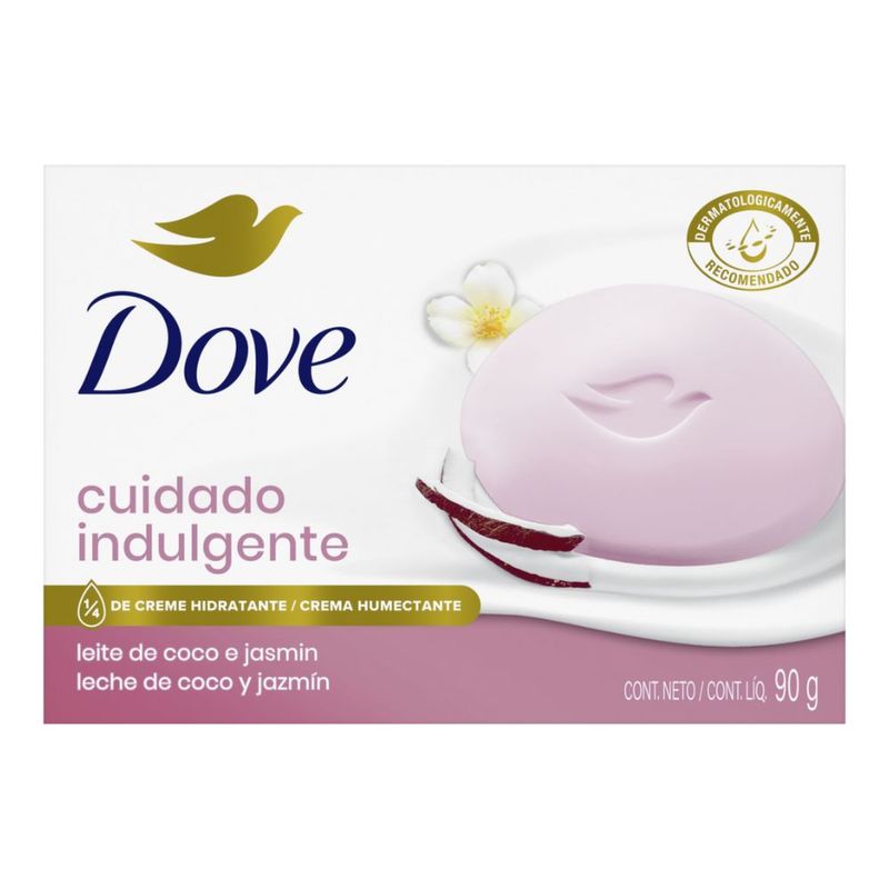 Sabonete Em Barra Dove Cuidado Indulgente Leite De Coco E Jasmin 90g