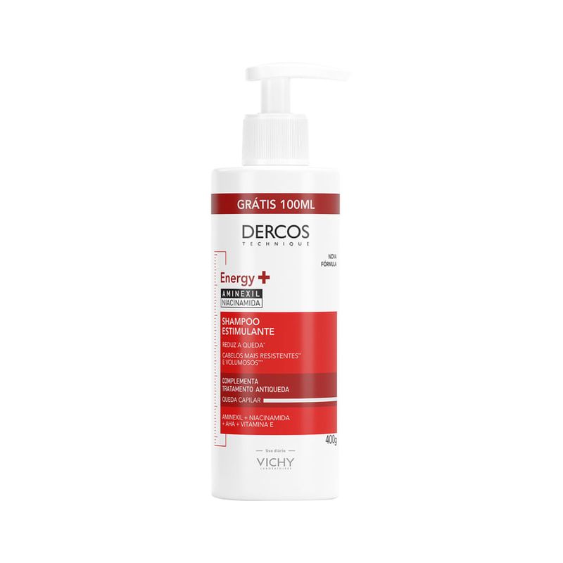Dercos Shampoo Estimulante Energy+ 400gr 100ml Gratis