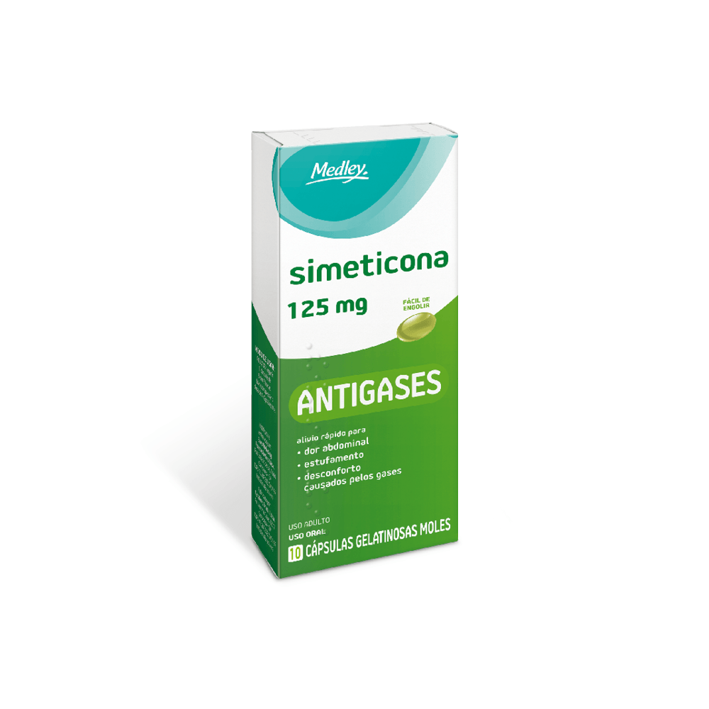 Simeticona Medley 125mg Com 10 Cápsulas