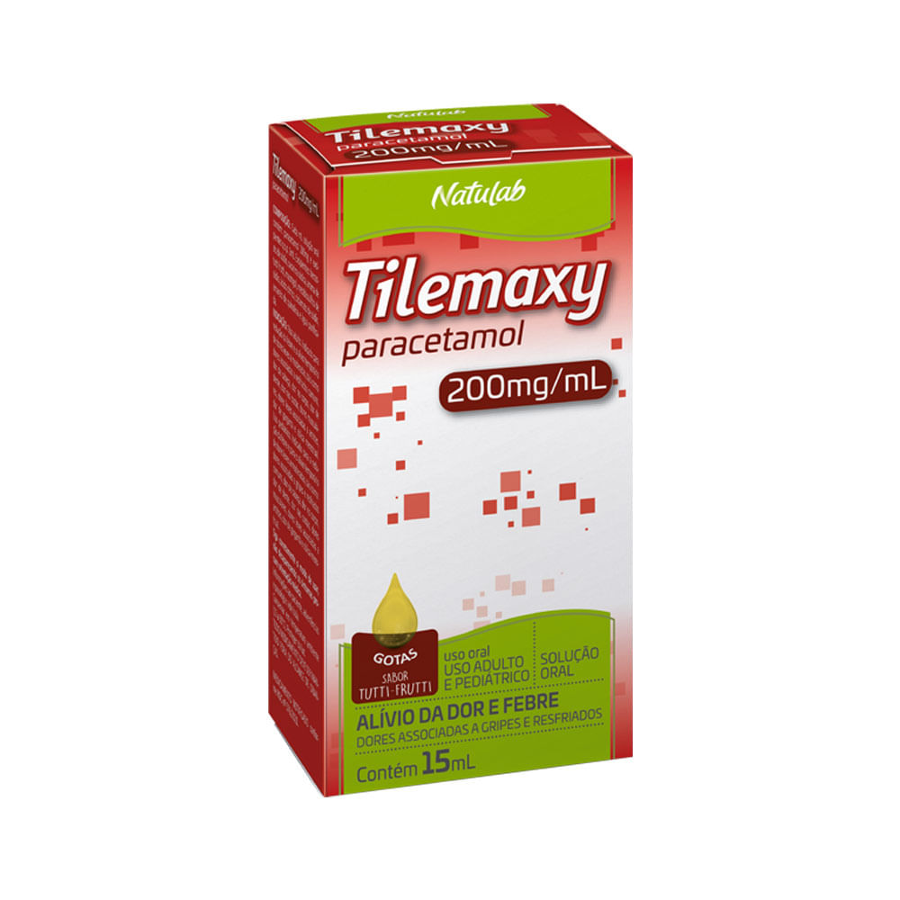 Tilemaxy Paracetmol 200mg/ml Gotas 15ml Natulab