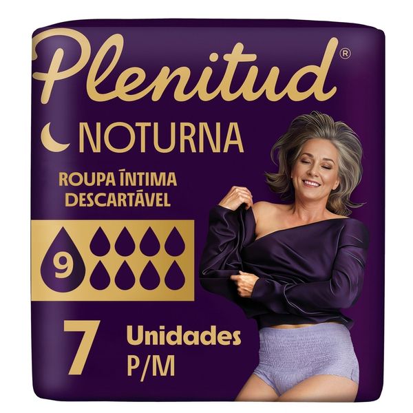 Roupa Íntima Plenitud Noturna Para Incontinência P/m 7 Unidades Roupa Intima Plenitud Noturna Para Incontinencia P/m 7 Unidades