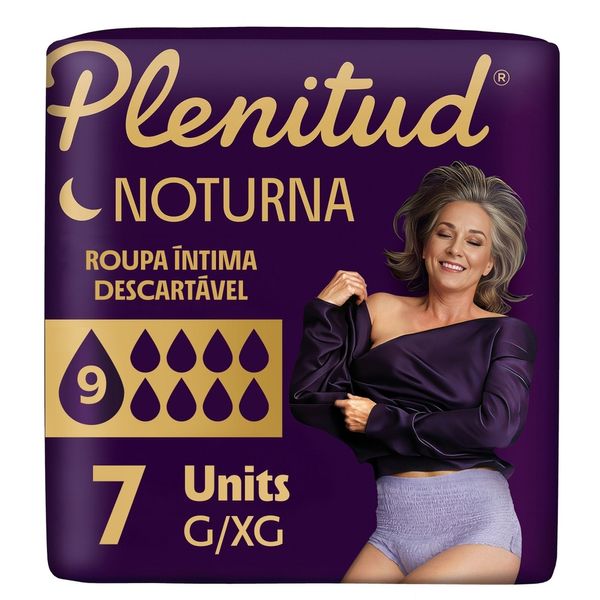 Roupa Íntima Plenitud Noturna Para Incontinência G/xg 7 Unidades Roupa Intima Plenitud Noturna Para Incontinencia G/xg 7 Unidades