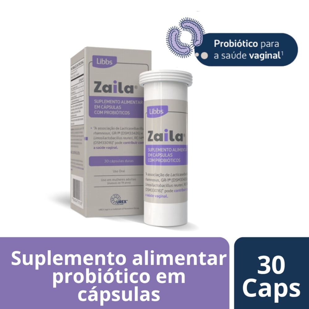 Suplemento Alimentar Zaila Com 30 Capsulas Duras