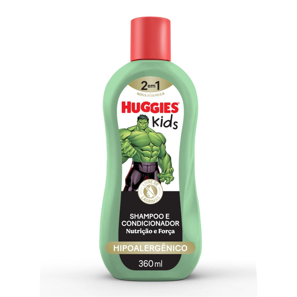 Shampoo Huggies Kids Hulk Nutrição E Força 360ml