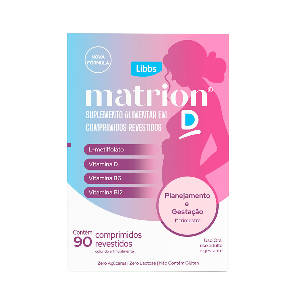 Matrion D Suplemento De Gestante 90 Comprimidos Revestidos