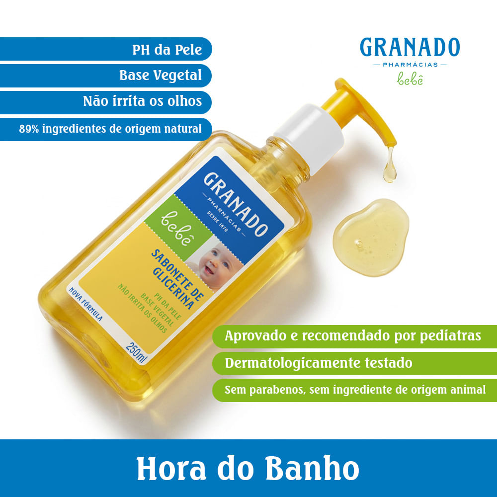 Sabonete Líquido De Glicerina Granado Infantil Tradicional 250ml — foto 6