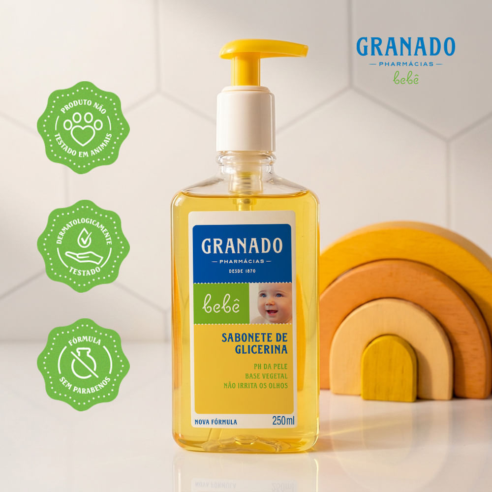 Sabonete Líquido De Glicerina Granado Infantil Tradicional 250ml — foto 7